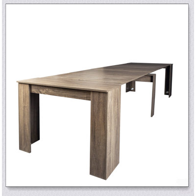 Table console extensible multifonctionnelle à longueur réglable pour des repas polyvalents et un gain d'espace à la maison