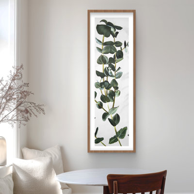 Eucalyptus Stems - Framed Matted Print for Bedroom Decor