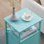 Modern bedside Table with Storage Shelf and Door, Industrial Nightstand for Bedroom, Living Room-1170492864