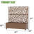 47" H x 47" W x 16" D Outdoor Metal Planter Box with Trellis Decor Raised Garden Bed with Lattice Panel and Wheels for Patio-27100850-27100863