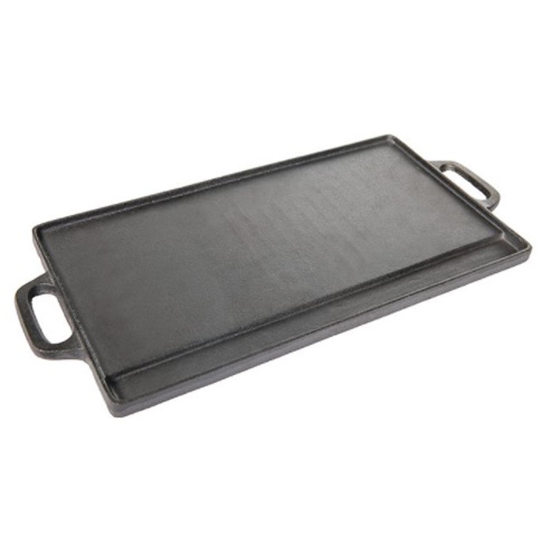 Starcraft 9 in. Cast Iron Rectangular Grill and Griddle Pan