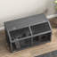 Habitat de hamster par, avec toit ouvrant et ventilation, 33,5 po x 18 po x 17 po, pour circulation de cage d'air en bois pour hamster, gris anthracite