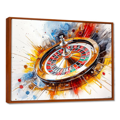 Casino Roulette Wheel II - Casino & Games Wall Art Living Room