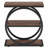 Ari Accent End Table, Wood 26 Inch Black Metal, 3 Shelves-123034677
