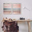 «Pink Coastal Sunset», reproduction encadrée sur bois 2 pièces-93787420-93787421