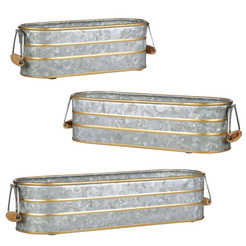 Coffield Metal Pot Planter