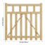 120 cm H Solid Wood Gate Fencing-181710219