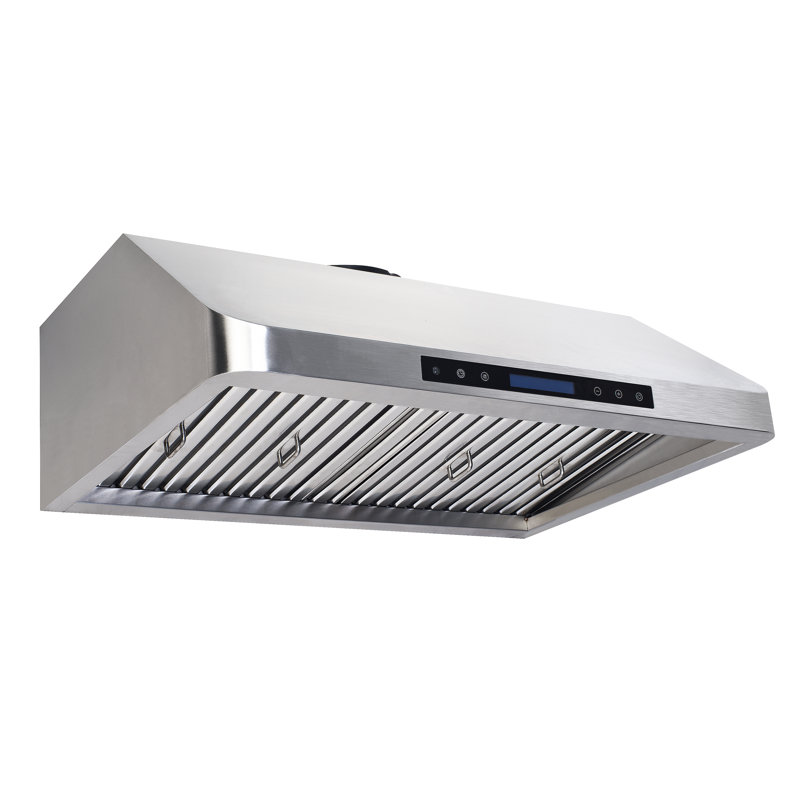 Hotte sous un meuble à conduit 29,6 po 900 CFM en acier inoxydable