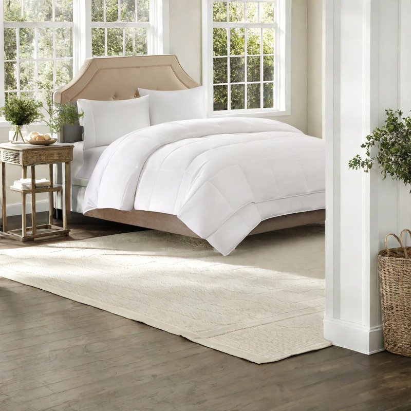 Ensemble de literie toutes saisons pour lit simple, polyester hypoallergénique, design moderne
