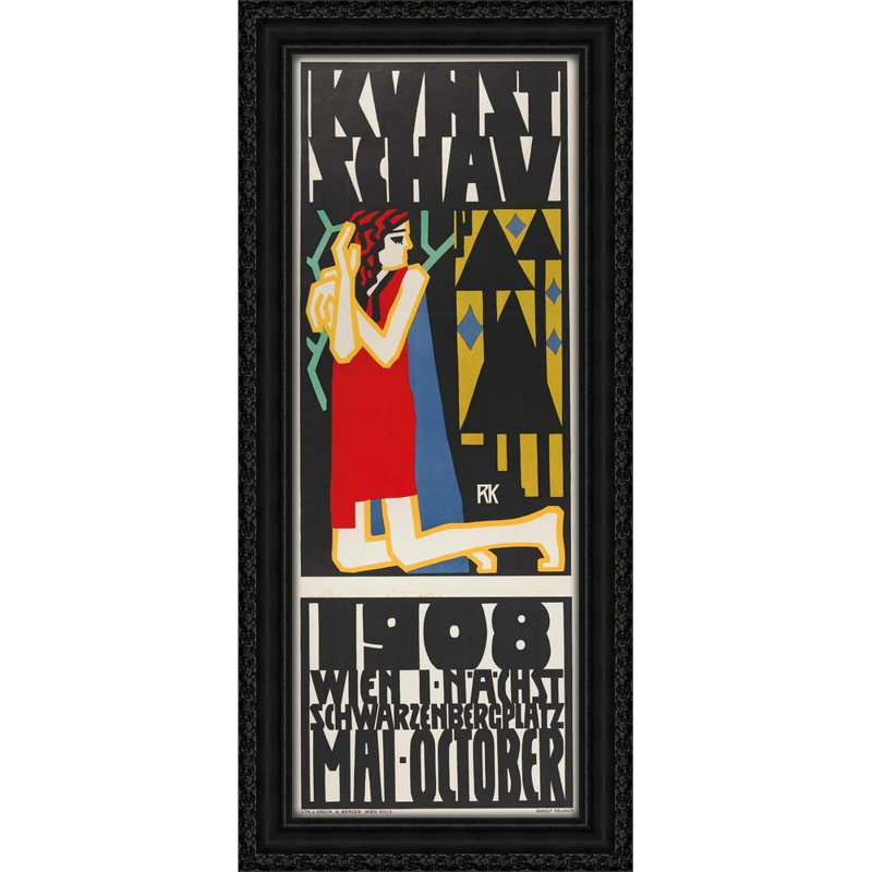 Plakat Kunstschau (1908), H 32 po x l 15 po