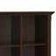 Table de canapé de rangement transitionnelle en bois massif de 8 po avec panneaux latéraux rainurés et pieds fuselés Acadian-342129913-333264450