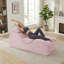 Chaise longue en velours S-Curve, rose-918982956