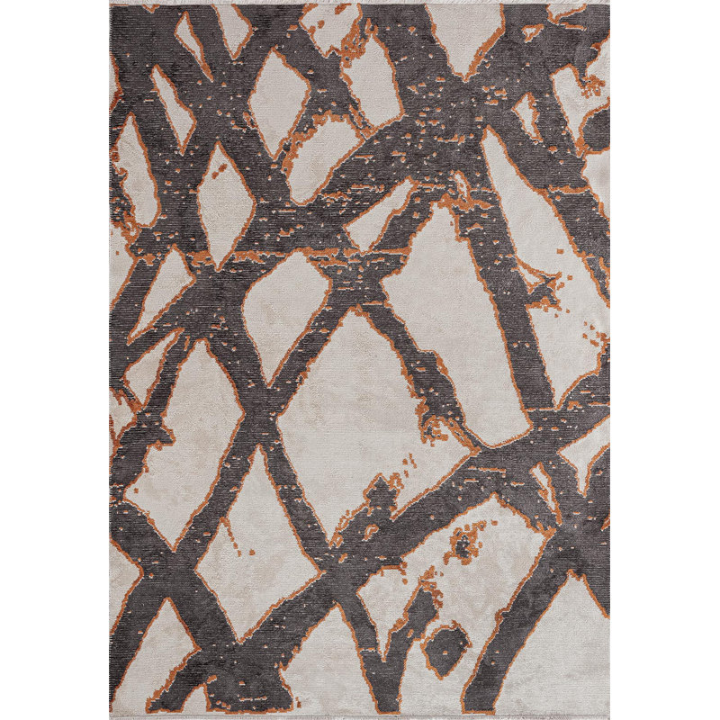 Rapture Abstract Area Rug, Rectangle 7'10" x 11'2"