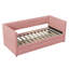 Twin Size Corduroy Daybed With Two Drawers And Wood Slat-498143529
