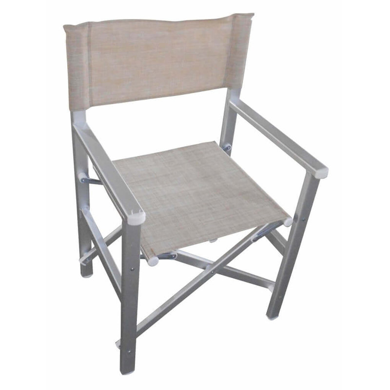 Anthuan Folding Director Chair, Beige
