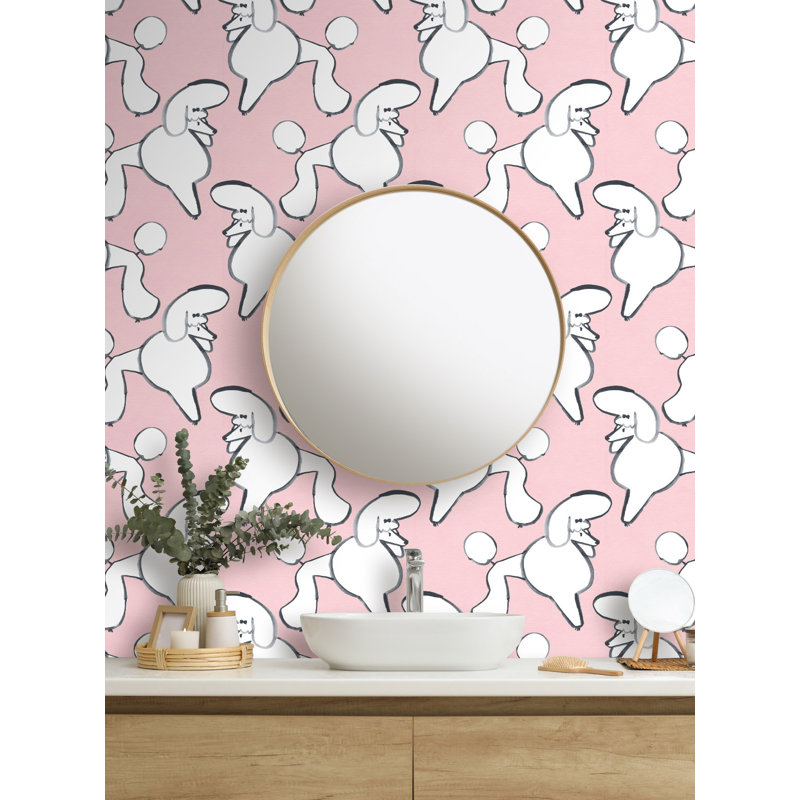 Wallpaper Double Roll by Yuki Osada, Pink