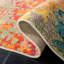Tapis ivoire / multicolore à motif abstrait Felty-1803628806