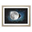 Earth Behind The Moon Paint Splash - Framed Print-56915812-56915818