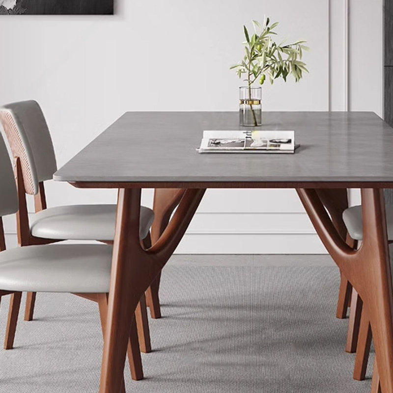Petite table rectangulaire moderne de style nordique, H 29,53 po x L 63 po x l 35,43 po