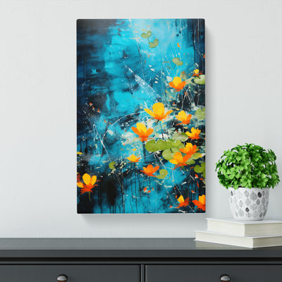 Pond Abstract - Wrapped Canvas Print