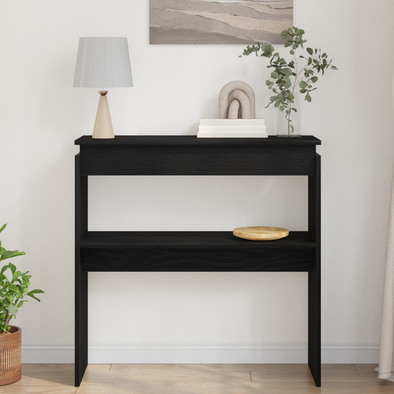 80cm Solid Wood Console Table, 75cm H x 80cm W x 30cm D