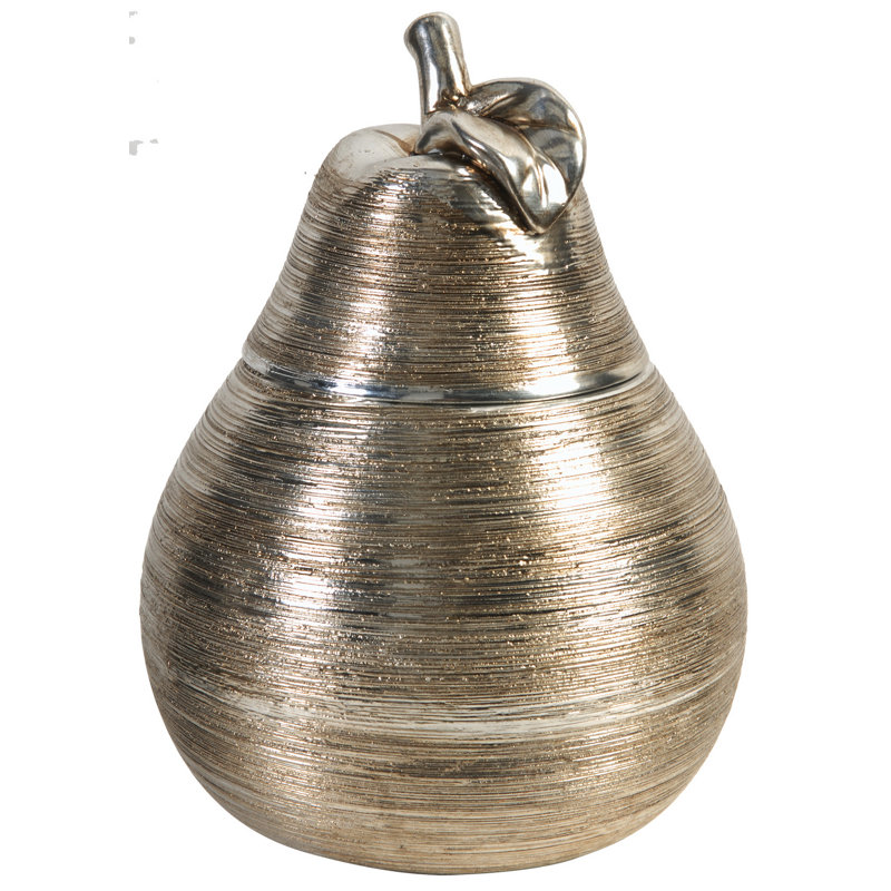 Sculpture de poire, H 9 po x l 7 po x P 7 po