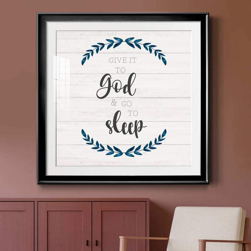 Va te coucher - Tableau encadré sous verre, grand format, idéal pour le salon, H 26,5 po x l 26,5 po x P 1,5 po