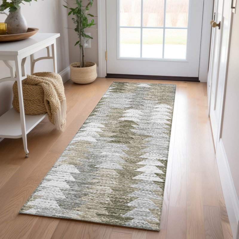 Keiser Washable Non-Slip Polyester Indoor / Outdoor Rug , Runner 2'3" x 7'6"