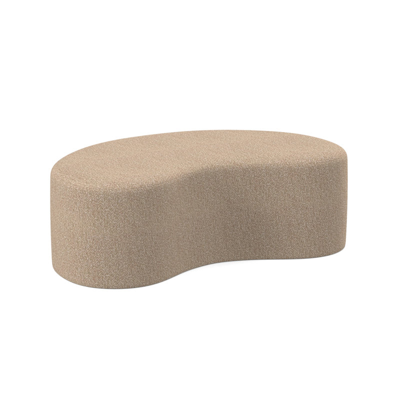 Balance Upholstered Ottoman, Maya Wheat Polyester Blend