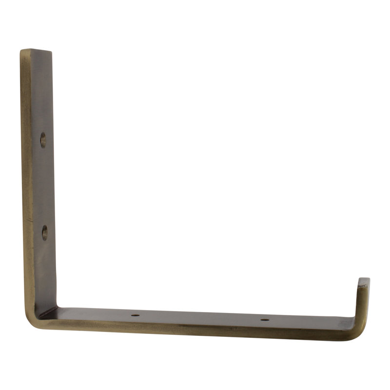 Modern Heavy Duty Shelf Bracket from RCH Supply Co, Antique Brass, 152" H x 38" W x 184" D