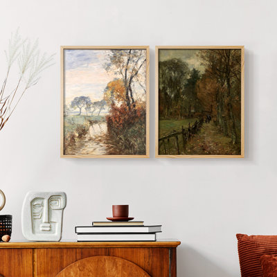 «Vintage Landscape X», 2 pièces