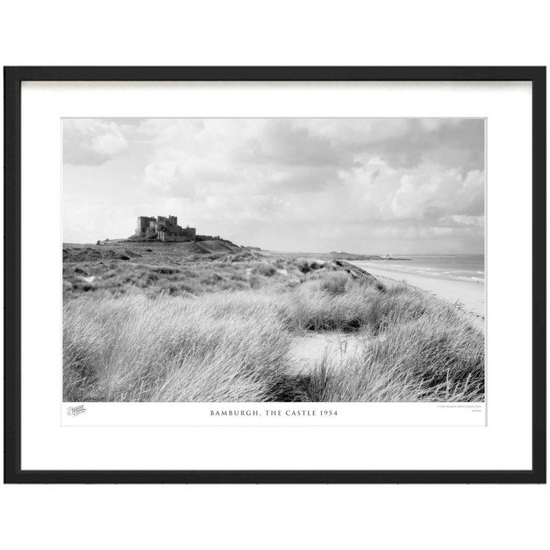 Bamburgh, The Castle 1954 - Single Picture Frame Print, 40cm H x 50cm W x 2.3cm D