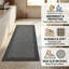 Ensemble de 3 tapis de cuisine anti-fatigue Boho avec fausse laine lavable antidérapante