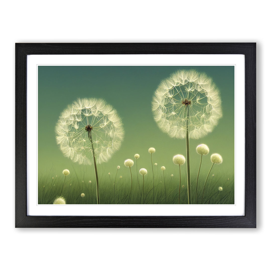Dandelion Field - Framed Print