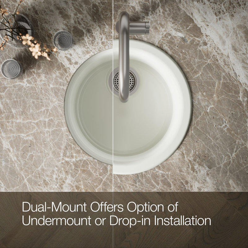 Porto Fino™ Top-Mount/Under-Mount Bar Sink, Dune