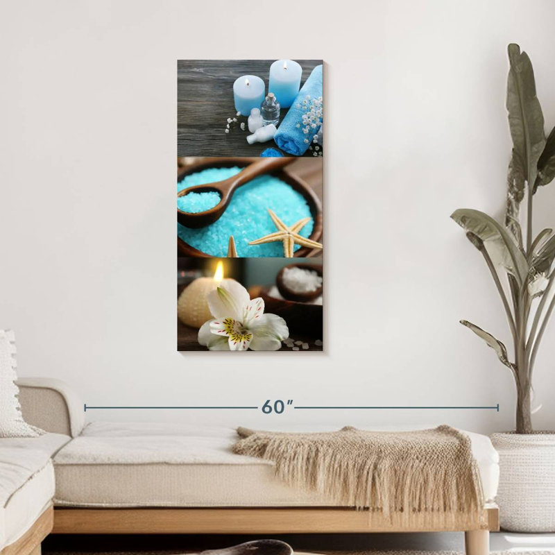 Impression sur toile Spa Elements, H 42 po x l 21 po x P 1,25 po