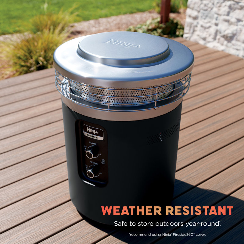 Ninja Fireside360 Outdoor Heater & Fire Pit, Black