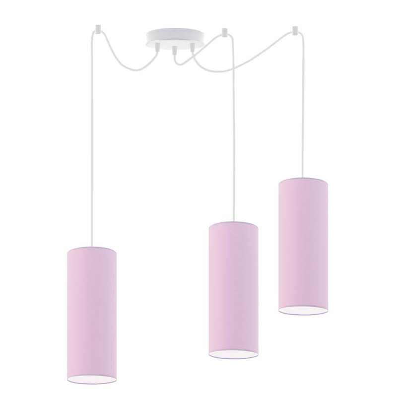 Jeannicole 3 - Light Pendant, Light Violet, White