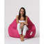Fauteuil à billes de jardin Original rose, 45,3 po x 51,2 po x 15,4 po | 100% polyester imperméable, système de fermeture à glissière dissimulé | Capacité de poids maximale: 440 lb | Mousse de billes de polystyrène recyclée écologique | Conception moderne et moderne pour la détente en plein air-2120358726