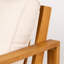 Ensemble de 2 chaises longues d'extérieur en bois avec coussins texturés résistants à l'eau et sièges profonds Loomera