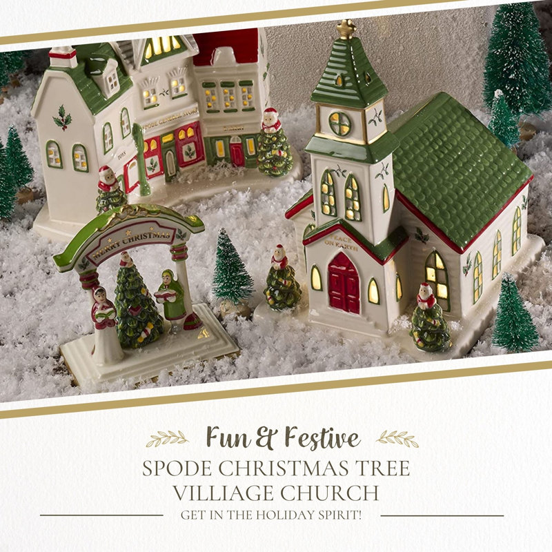 Spode Christmas Tree Village Led Church