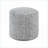 Ottoman Modern Chenille Fabric Non-Slip Footstool Seating 16”Dia x17”H | Charcoal Gray | Textile-476652869
