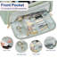 Trousse de toilette de voyage, sac de rangement pour trousse de toilette pour femme de grande taille, vert
