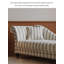 Chaise longue rétro rétro en bois massif et tissu jacquard rayé pour chambre et salon-2038334216