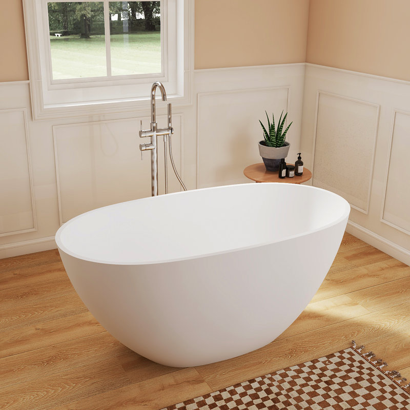 Baignoire autoportante à surface solide de 51 po Fslefay