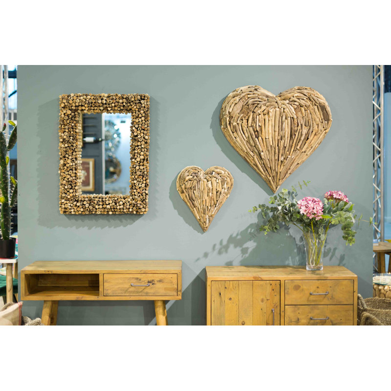 Handmade Abstract Wall Decor on Solid Wood
