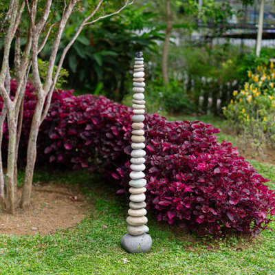 Zen Pebble Spires 48"H