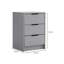 Phoenix 3 Drawer Bedside Table Storage Unit-356141091