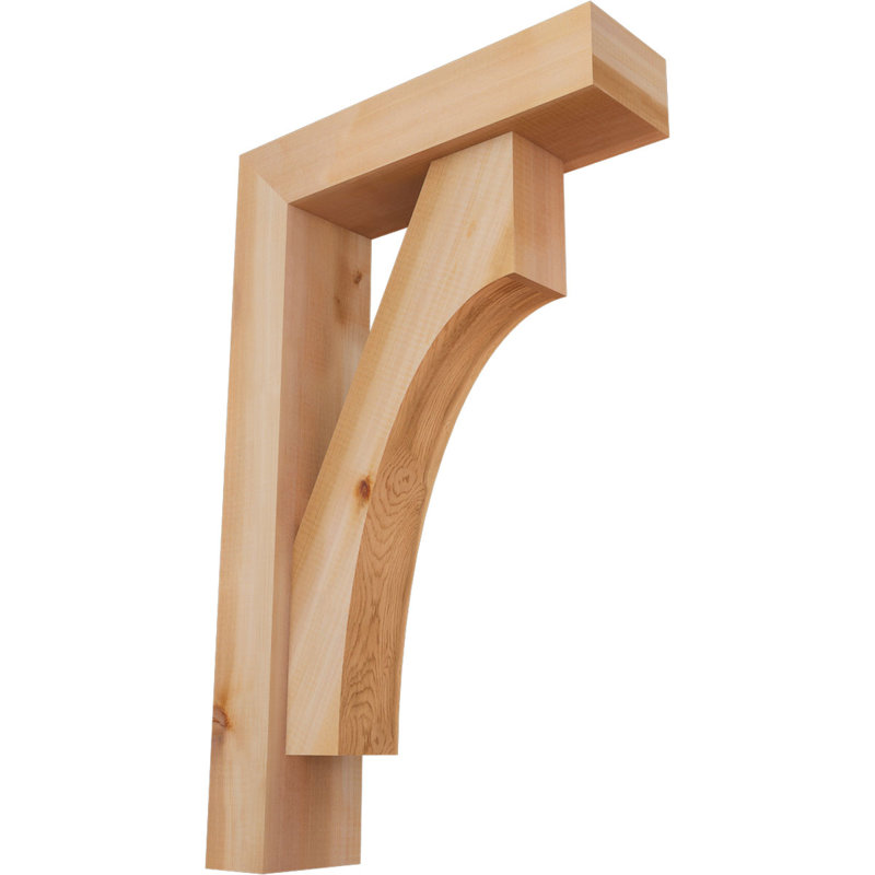 Support Westlake Block avec support décalé, 32 x 20, Cèdre rouge occidental de l 5 1/2 po (lisse)
