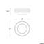 Zircle 1 Light Crystal LED Flush Mount-46410050